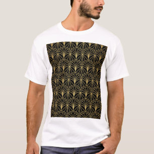 Camiseta Patrón geométrico minimalista Art Deco