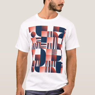 Camiseta Patrón geométrico moderno creativo sin fisuras