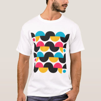 Camiseta Patrón geométrico multicolor