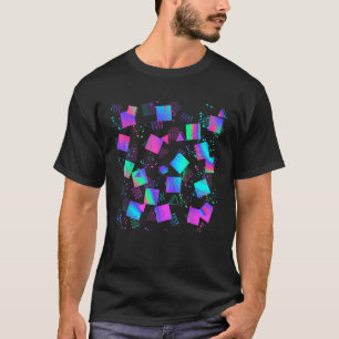 Camiseta Patrón geométrico retro estilo Memphis de regalo d