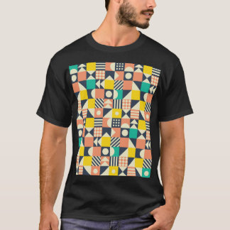 Camiseta Patrón geométrico sin soldadura colorido
