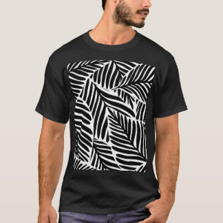 Camiseta Patrón geométrico sin soldadura monocromo de jungl