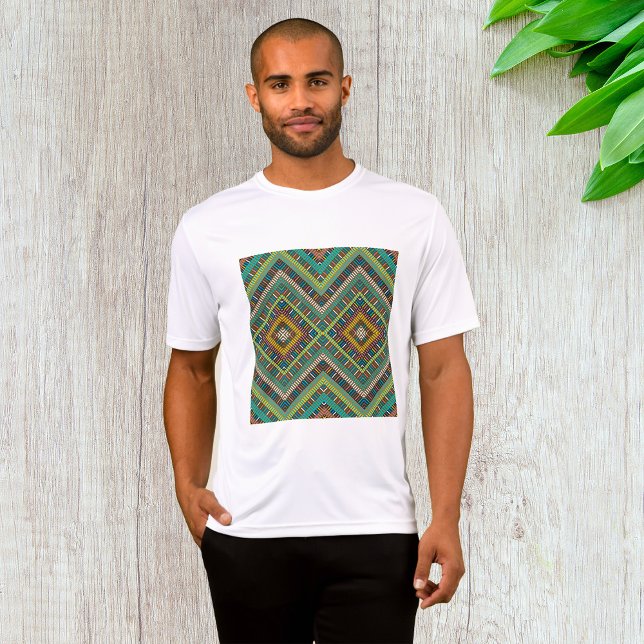 Camiseta Patrón geométrico tribal Boho Étnico Azteca (Subido por el creador)