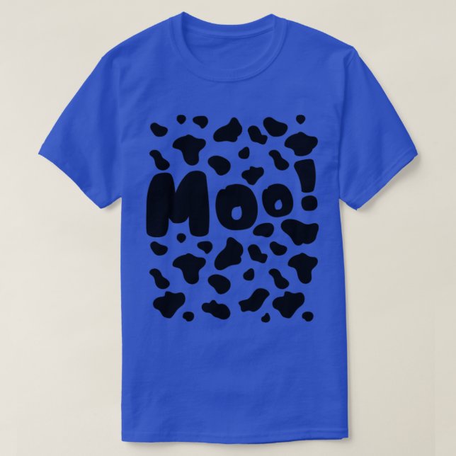 Camiseta Patrón gracioso de vaca moo para vago disfraz de h (Diseño del anverso)
