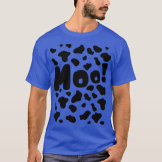 Camiseta Patrón gracioso de vaca moo para vago disfraz de h