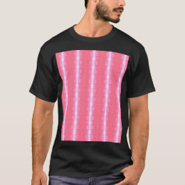 Camiseta Patrón Gráfico de Rayas Verticales de Neón Abstrac