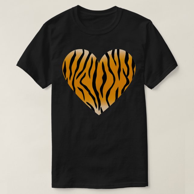 Camiseta Patrón H de tira de tigre de moda el día de San Va (Diseño del anverso)