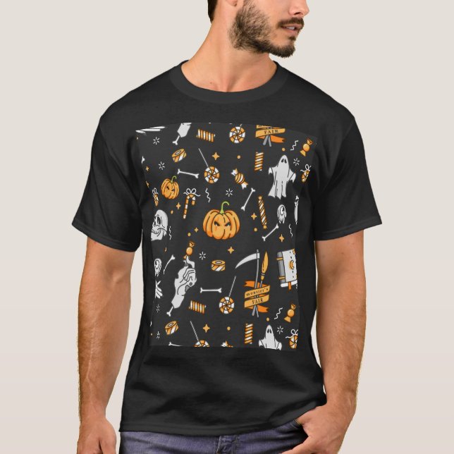 Camiseta Patrón Halloween 2 (Anverso)