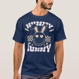 Camiseta Patrón Hunny Bunny Smile Face Checkerboard