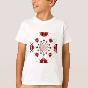 Camiseta Patrón Kaleidoscope del Escudo de la Bandera Nacio