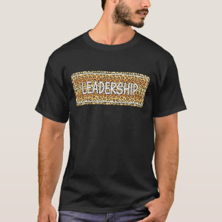 Camiseta Patrón Leopardo de Liderazgo, Té de Liderazgo Eleg
