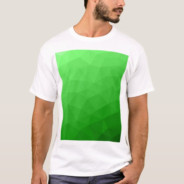Camiseta Patrón luminoso de malla geométrica de gradiente v (Anverso)