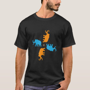 Camiseta Patrón Mammoth Animal Mandala