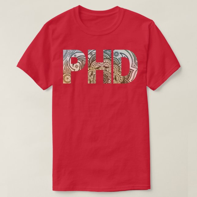 Camiseta Patrón Mandala ligero Graduación de doctorado Merc (Diseño del anverso)