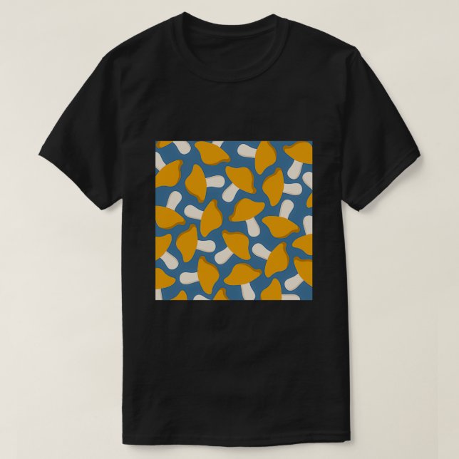 Camiseta Patrón medio de hongos (Diseño del anverso)