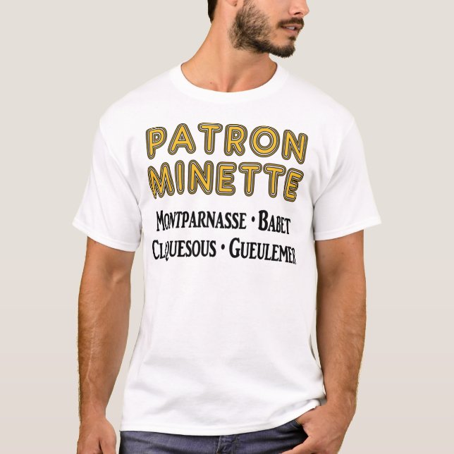 Camiseta Patrón-Minette (Anverso)