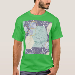 Camiseta Patrón moderno geométrico de medio siglo