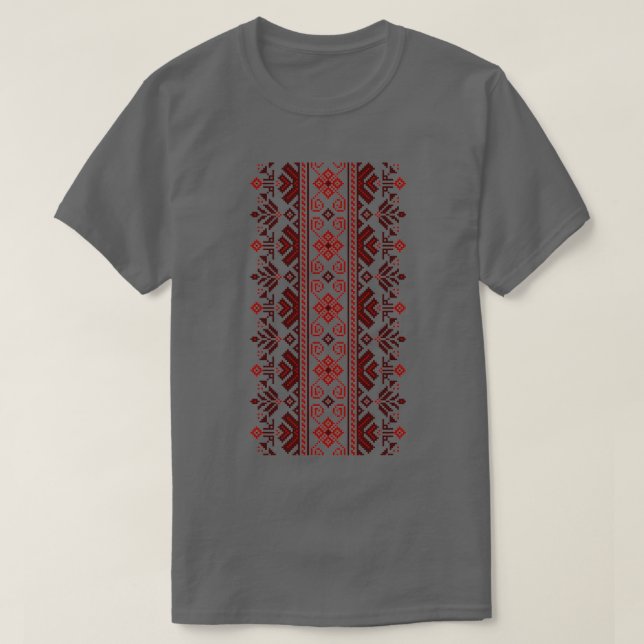Camiseta Patrón nacional ucraniano de punto (Diseño del anverso)