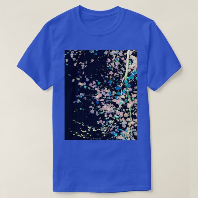Camiseta Patrón natural 4 Gráfico azul birch (Diseño del anverso)