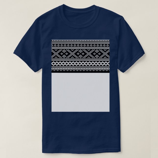 Camiseta patrón noruego de tejido de setesdal Gráfico (Diseño del anverso)