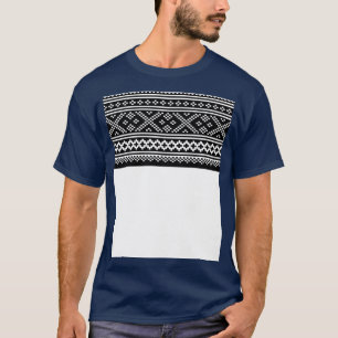 Camiseta patrón noruego de tejido de setesdal Gráfico 