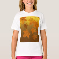 Patrón otoñal con hojas de arce en caída y bokeh