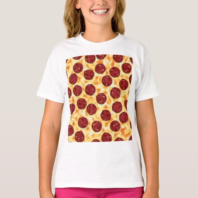 Camiseta Patrón Pepperoni Pizza (Anverso)