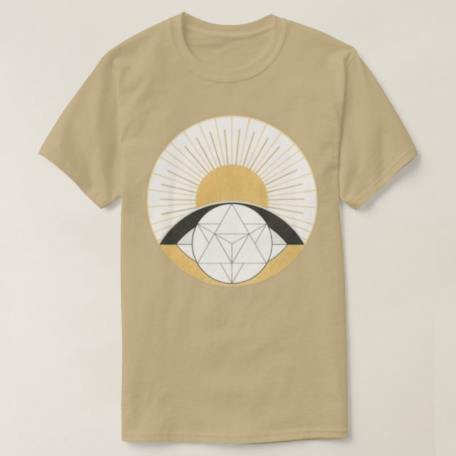 Camiseta Patrón pequeño de Sun y Merkabah (Diseño del anverso)