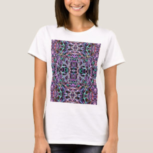 Camiseta Patrón psicodélico en rosa