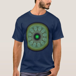 Camiseta Patrón redondo fractal oriental