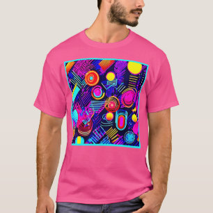 Camiseta Patrón resumen de Neon Vivid
