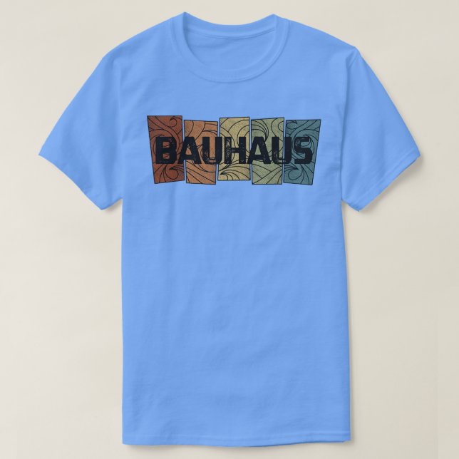 Camiseta Patrón retro de Bauhaus (Diseño del anverso)