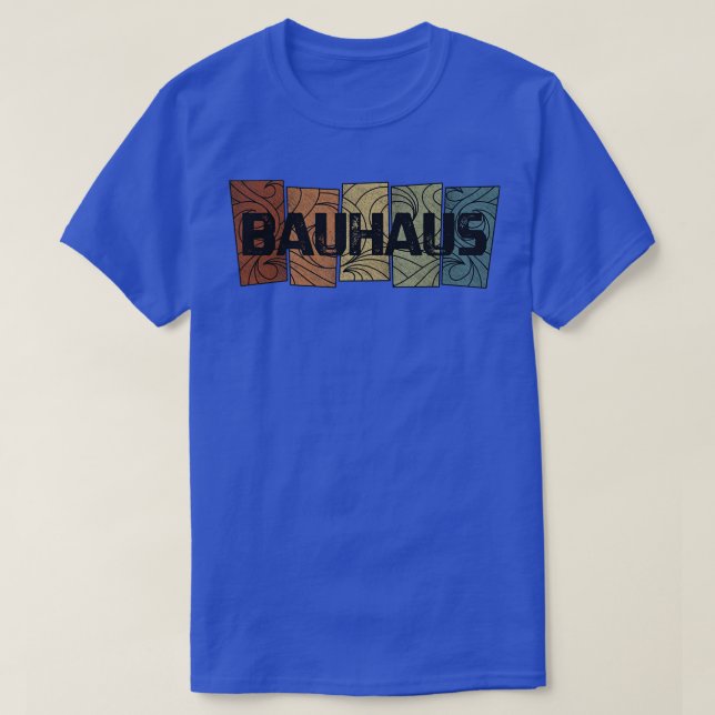 Camiseta Patrón retro de Bauhaus (Diseño del anverso)