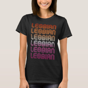 CAMISETA PATRÓN RETRO DE ORGULLO LESBIANO