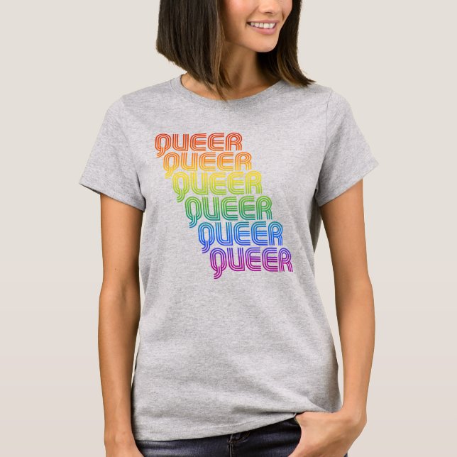 Camiseta Patrón Retro Queer (Anverso)