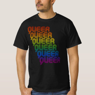 Camiseta Patrón Retro Queer