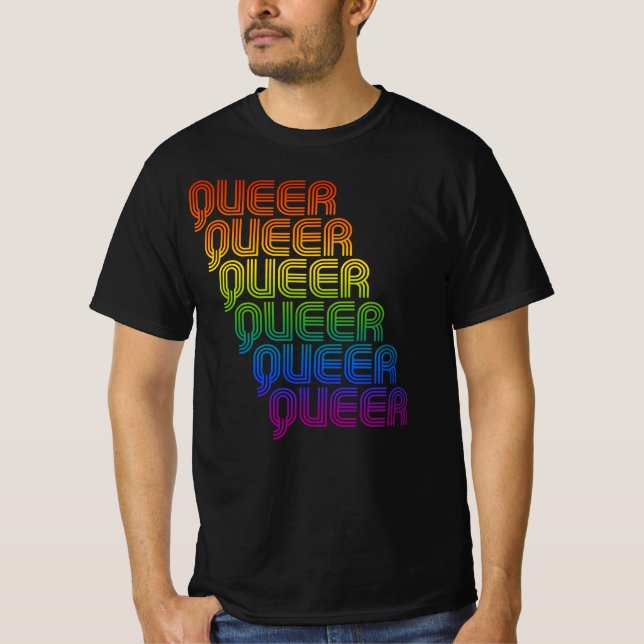 Camiseta Patrón Retro Queer (Anverso)