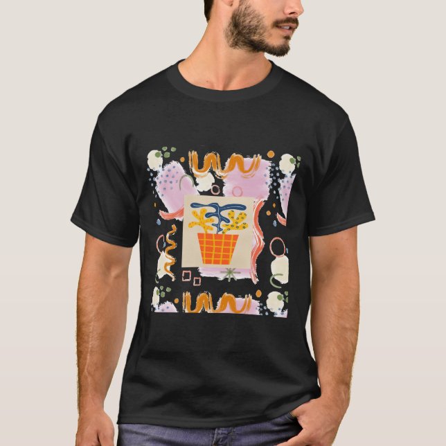 Camiseta Patrón Risográfico Artístico (Anverso)