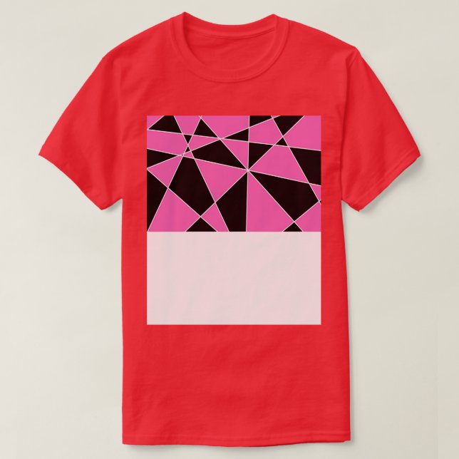 Camiseta Patrón rosa y negro (Diseño del anverso)