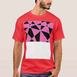 Camiseta Patrón rosa y negro