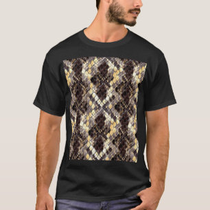 Camiseta Patrón Seamless de acuarela de piel silvestre