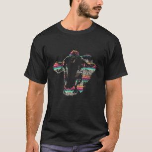 Camiseta Patrón Serape Mexicano Vaca Estampado Leopardo Amé
