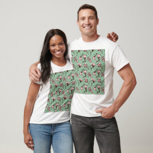 Camiseta Patrón sin foco con brotes de flores de los árbole