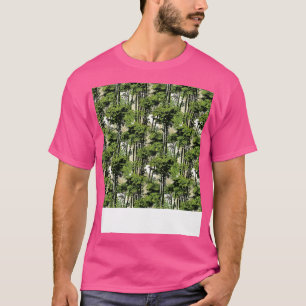 Camiseta Patrón sin foco de bambú Árbol asiático chino japo