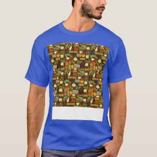 Camiseta Patrón sin foco de especias hierbas marinas Jar In