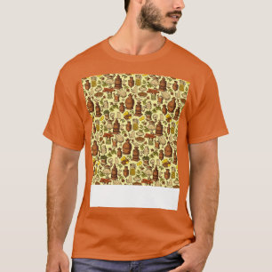 Camiseta Patrón sin foco de especias hierbas marinas Jar In