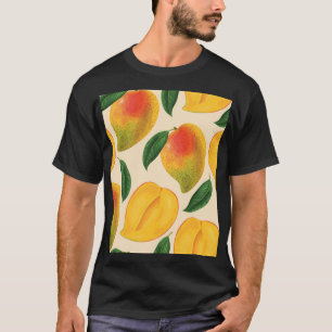 Camiseta Patrón sin foco de fruta de mango