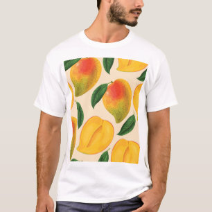 Camiseta Patrón sin foco de fruta de mango