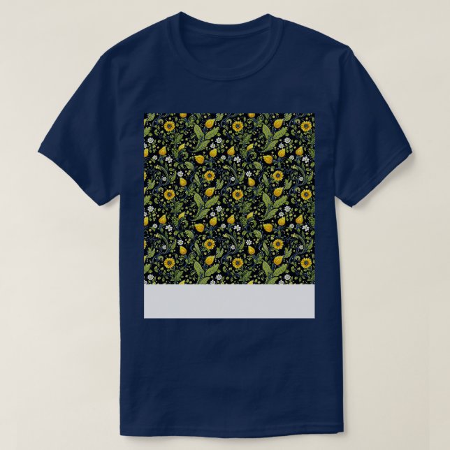 Camiseta Patrón sin foco floral Boho Bonito de flores Wi (Diseño del anverso)