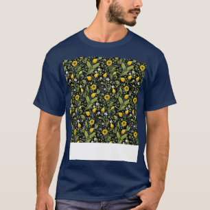Camiseta Patrón sin foco floral Boho Bonito de flores Wi